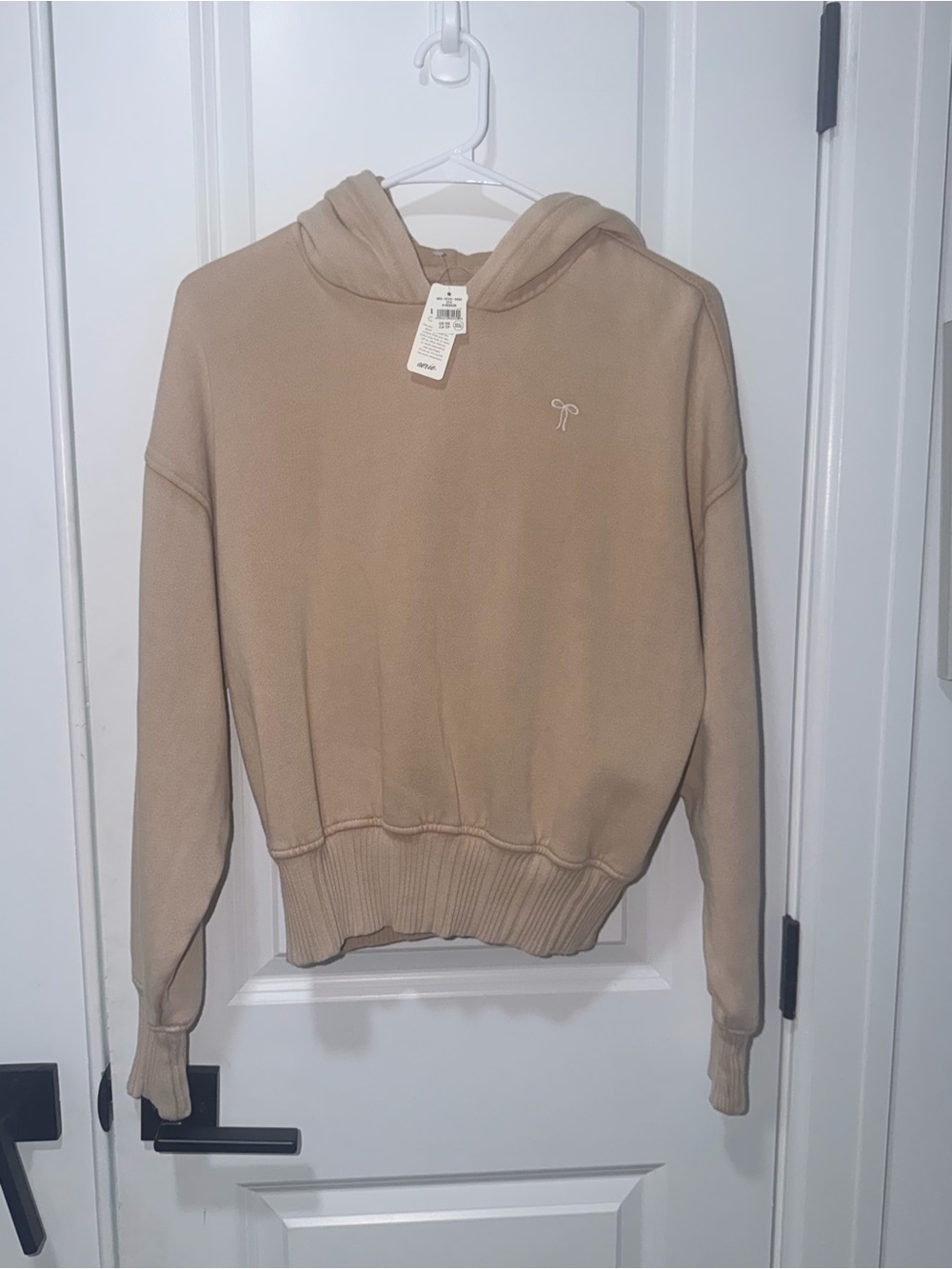 Aerie Hoodie XS Beige Neutral NWT Lounge Minimal